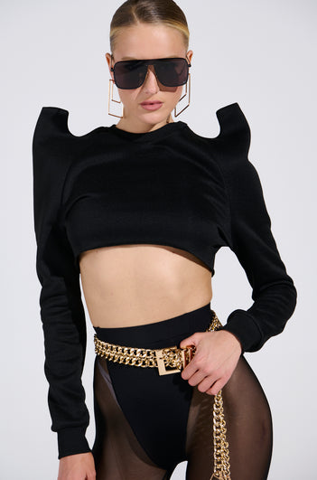 HAVE FUN CROP SWEATSHIRT
